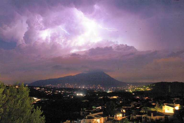 August is welcomed with summer storms