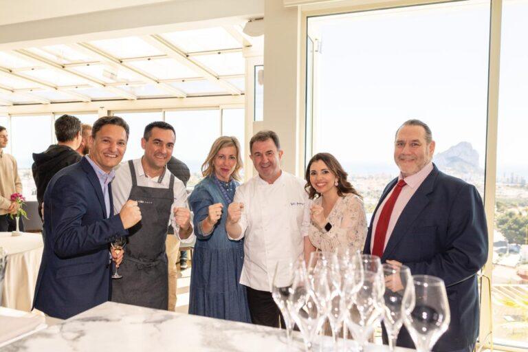 Martín Berasategui, star guest at the opening of the Orobianco Restaurant by Paolo Casagrande