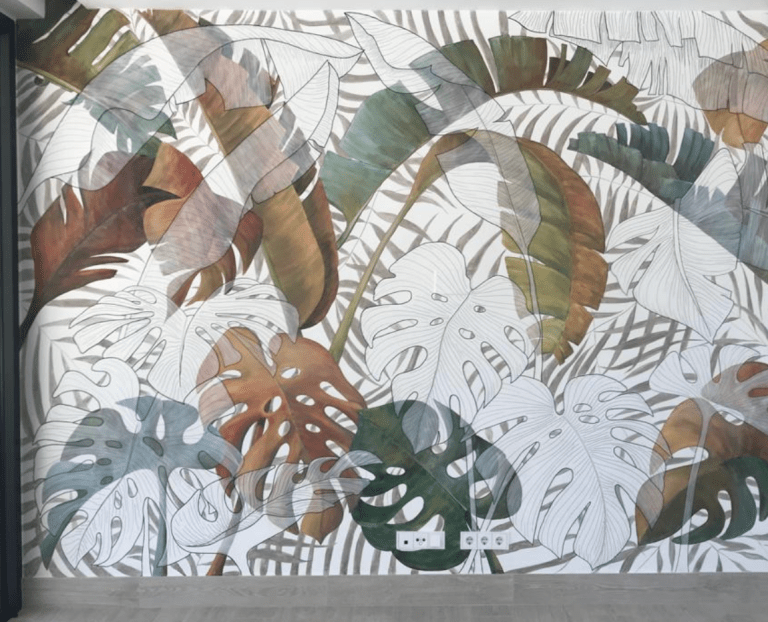 Jessica Darch: Stunning Mural Transforms Room with Lush Foliage